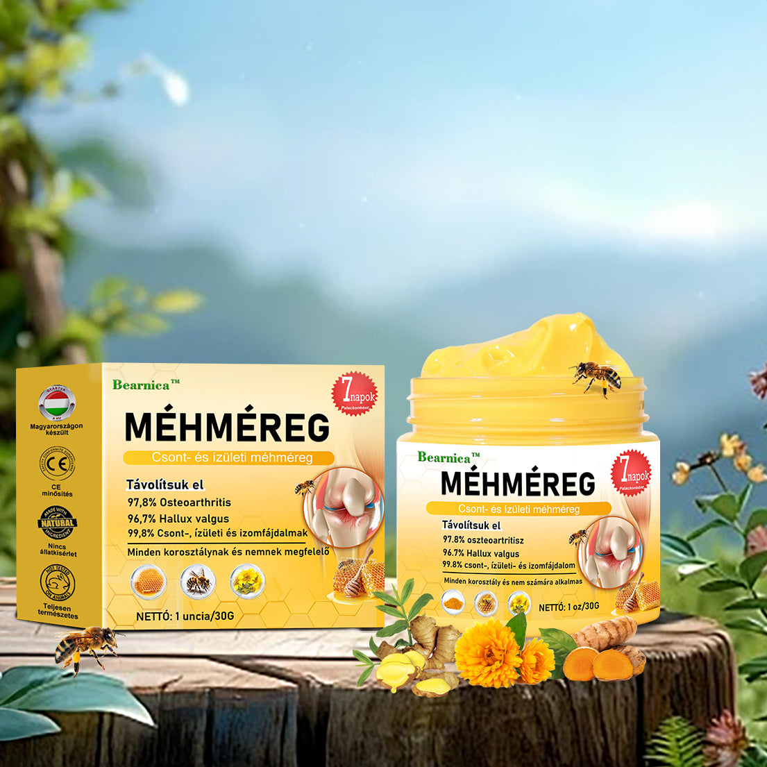 🐝🌿🐝 BEARNICA™ Bee Venom Advanced ízület- és csontkezelő krém🔥 (Utolsó napi akció, 80% kedvezmény)