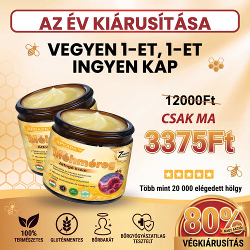 🐝🐝APKAPK® Méhméreg Átfogó Krém🔥 Magyar fejlesztés, magyarországi gyártás és szállítás