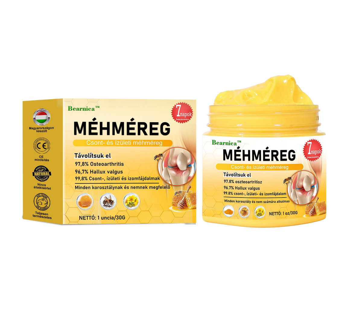 🐝🌿🐝 BEARNICA™ Bee Venom Advanced ízület- és csontkezelő krém🔥 (Utolsó napi akció, 80% kedvezmény)