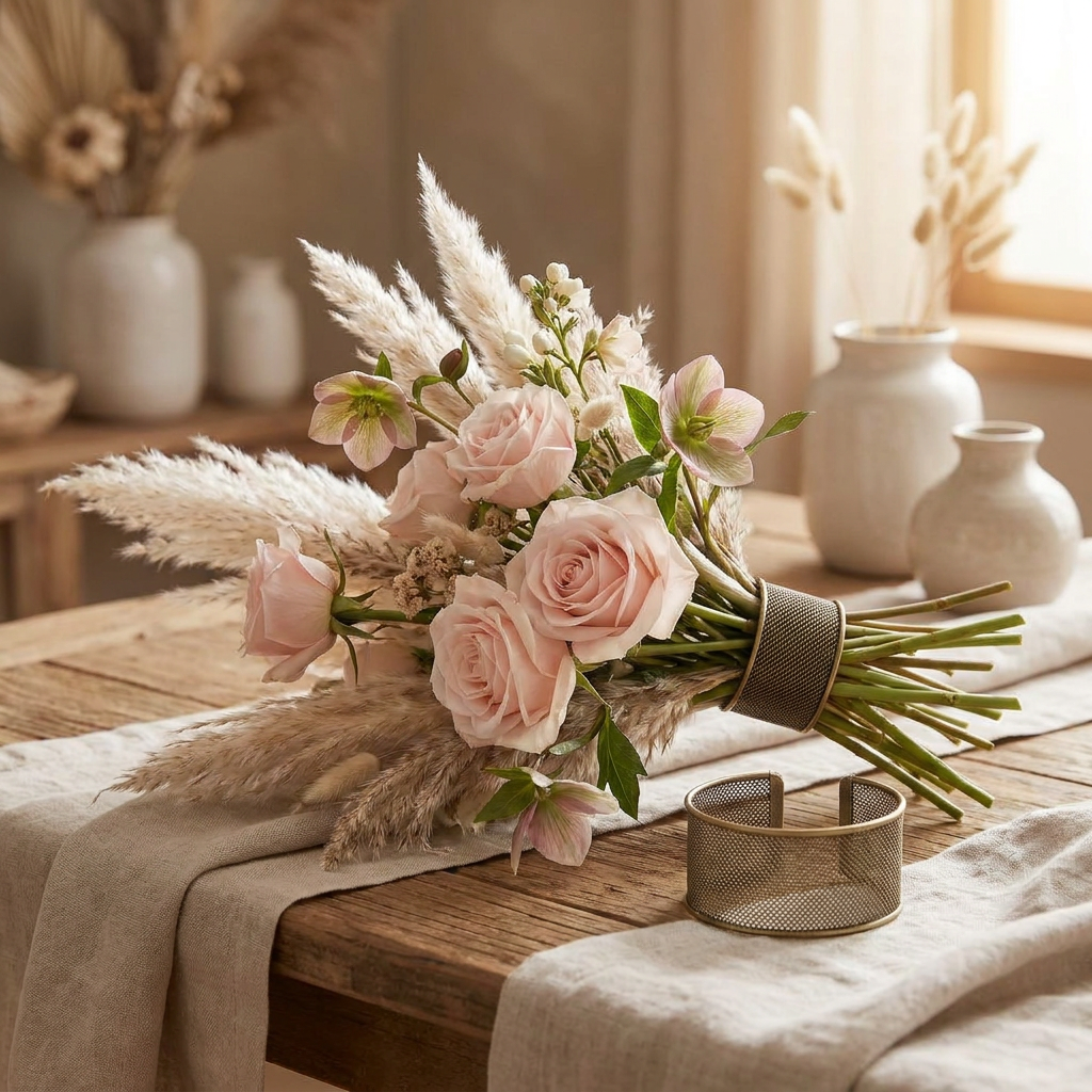 BdhJakmn™ Flexi-Mesh Floral Cuffs - Bendable Flower Arranger and Bouquet Stem Holder, Reusable Metal Mesh Floral Support for Vases, Hand-Tied Bouquets, and DIY Floral Designs