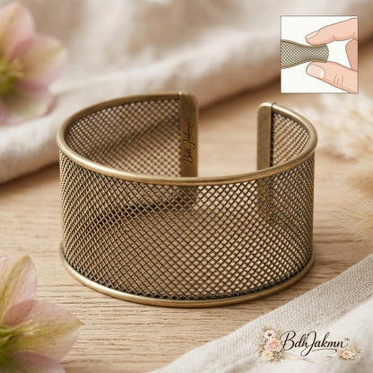 BdhJakmn™ Flexi-Mesh Floral Cuffs - Bendable Flower Arranger and Bouquet Stem Holder, Reusable Metal Mesh Floral Support for Vases, Hand-Tied Bouquets, and DIY Floral Designs
